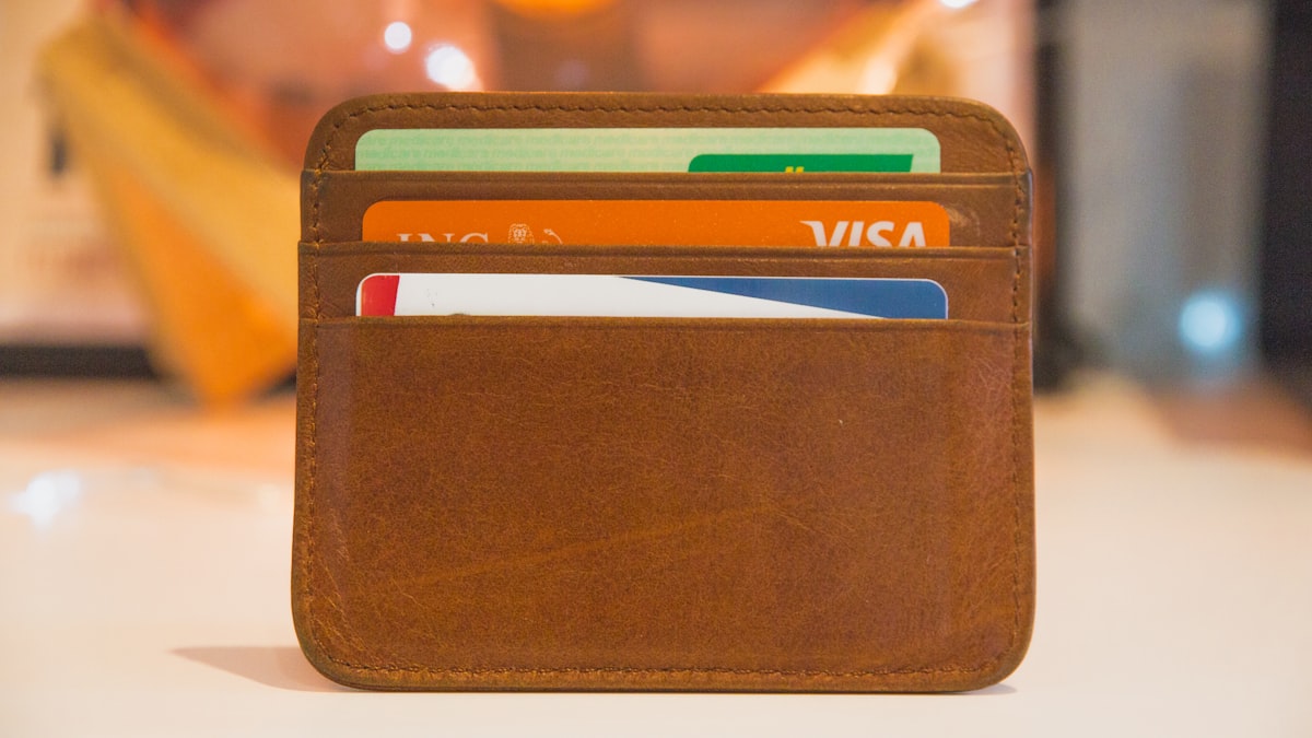 Credit card statement documents being reviewed